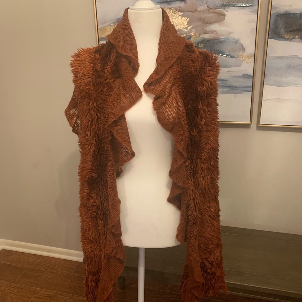 Fuzzy scarf/wrap